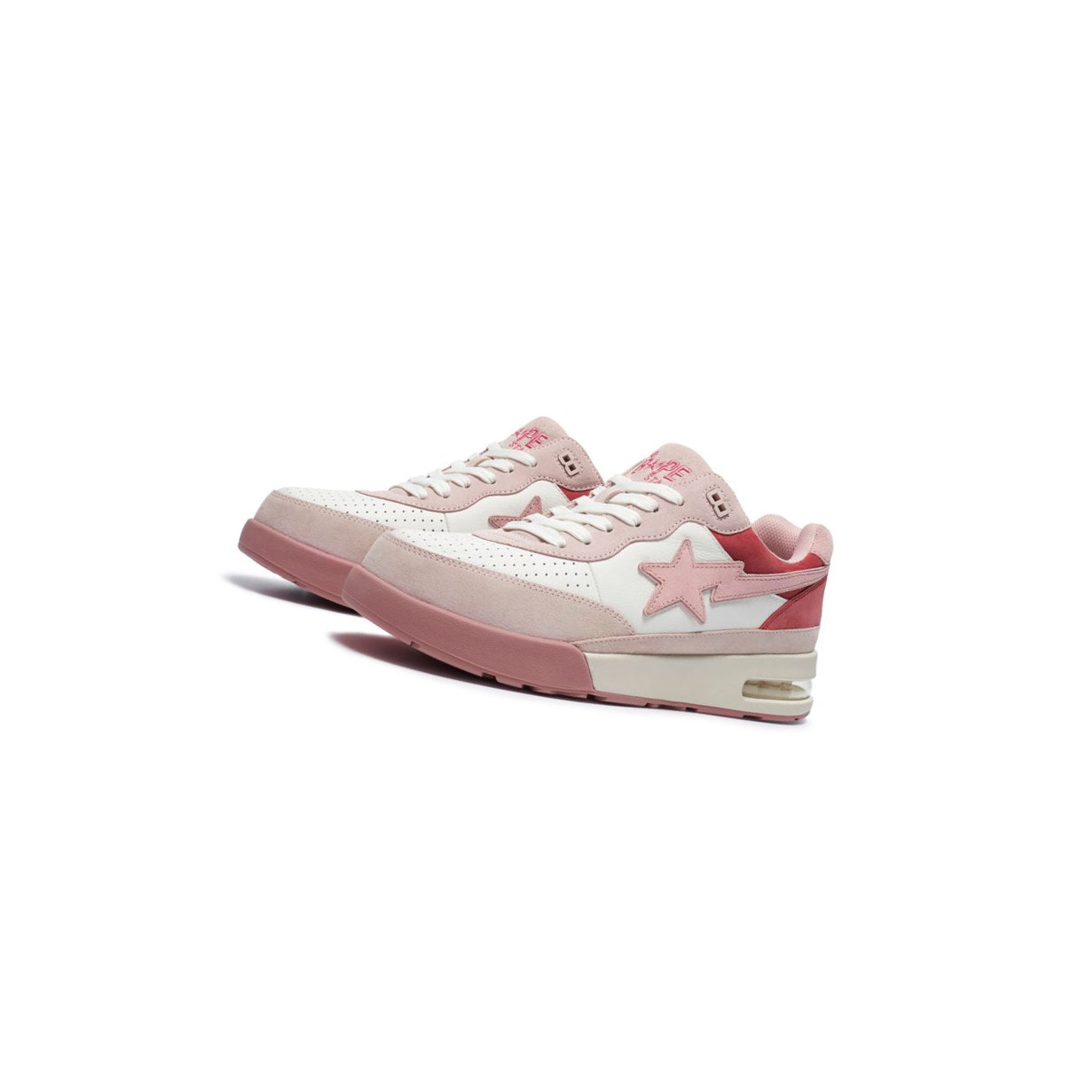 Pink bape shoes deals